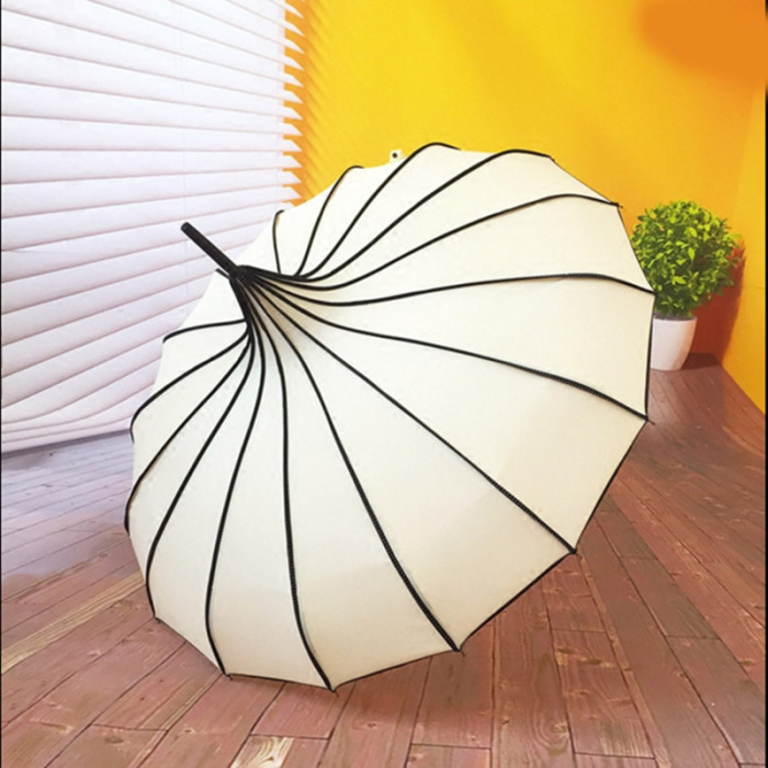 Fancy Pagoda Piping Umbrella Parasol Fancy Pagoda Piping Umbrella Parasol