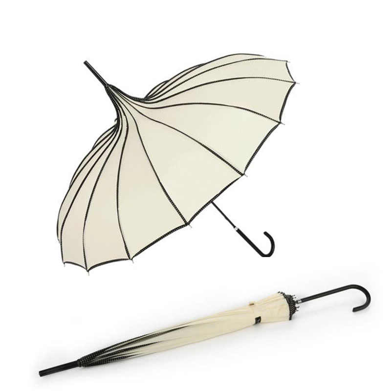 Fancy Pagoda Piping Umbrella Parasol Fancy Pagoda Piping Umbrella Parasol
